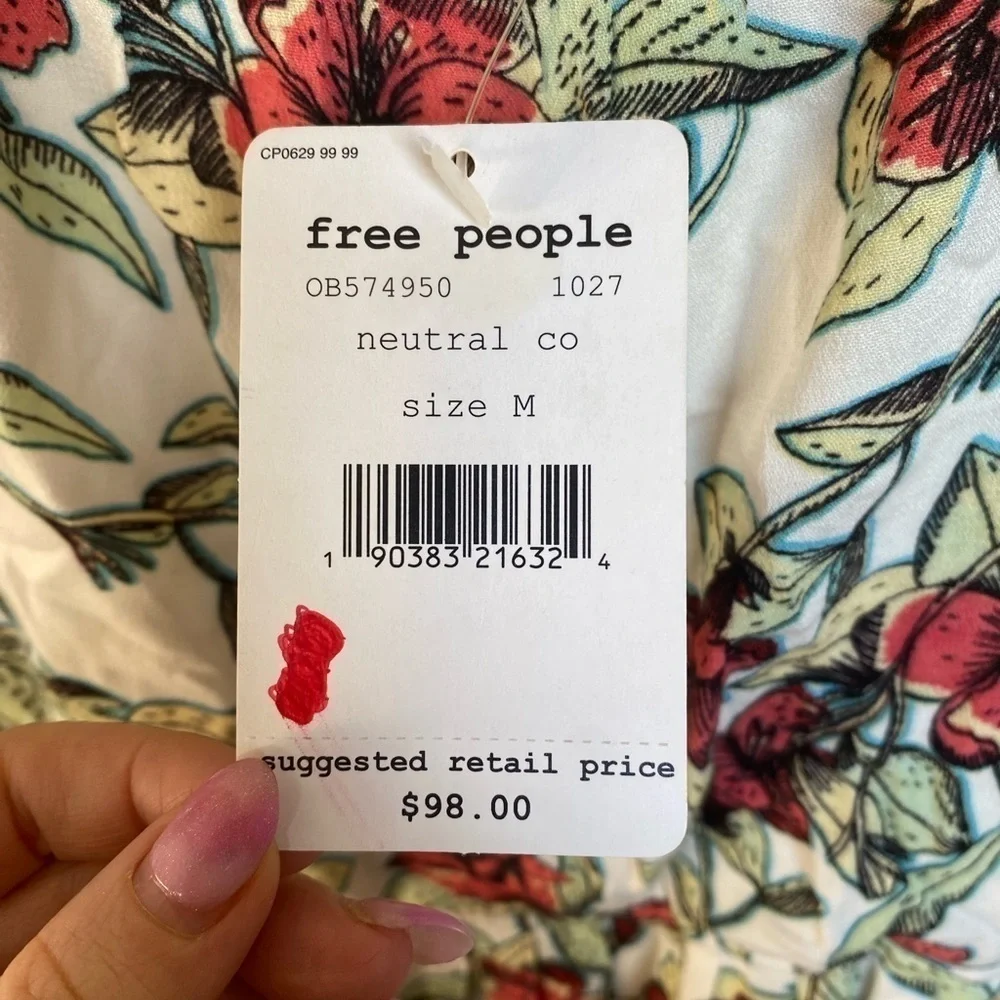 NWT Free People Neutral co mini dress